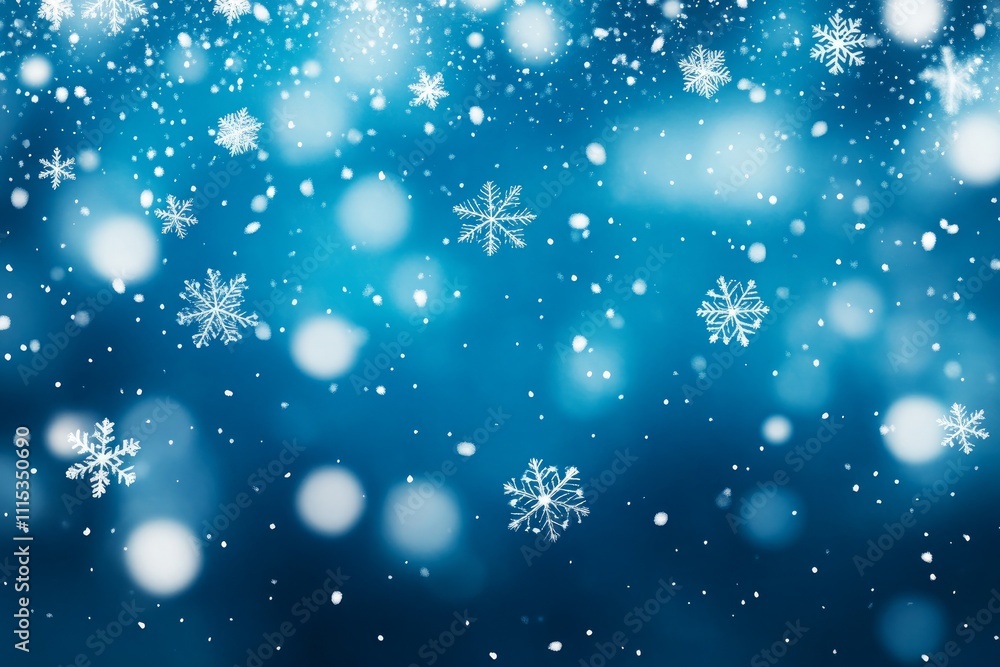 Obraz premium Enchanting Christmas Background Frosty Winter Landscape in a Snowy Forest, Serene Winter Wonderland Snow-Covered Forest for Holiday Designs, Magical Christmas Scene Icy Winter Landscape in a Snowy For
