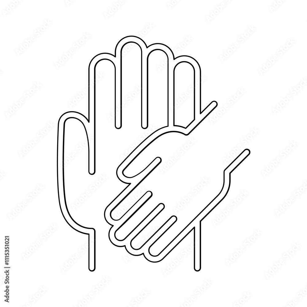 Fototapeta premium Support icon in line style