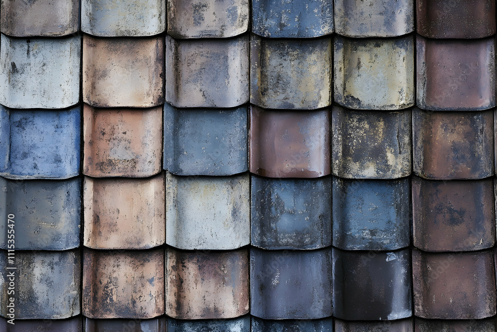 Weathered Roof Tiles Texture Background Image Weathered Roof Tiles Texture Background Image