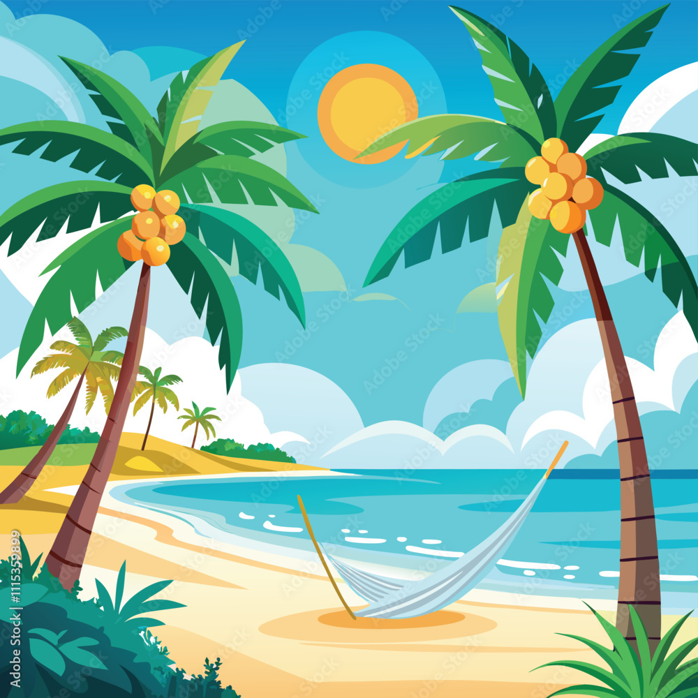 Obraz premium beautiful natural illustration background 