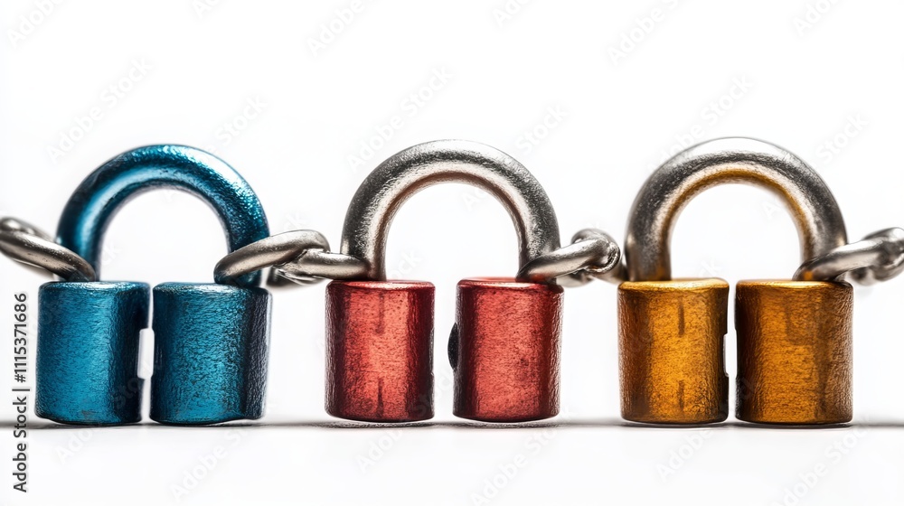 Naklejka premium Cybersecurity and data protection involves safeguarding digital information from unauthorized access, use, disclosure, disruption, modification, or destruction. It employs technical, administrative