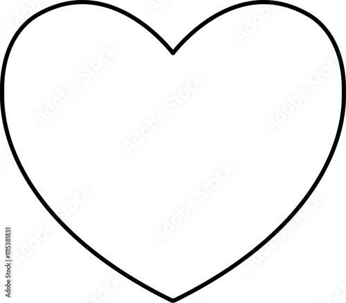 Isolated heart shape outline vector.
Valentine's Day love element svg.
heart shape frame.