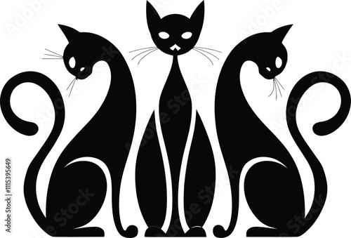 black Cat lover  vector file 