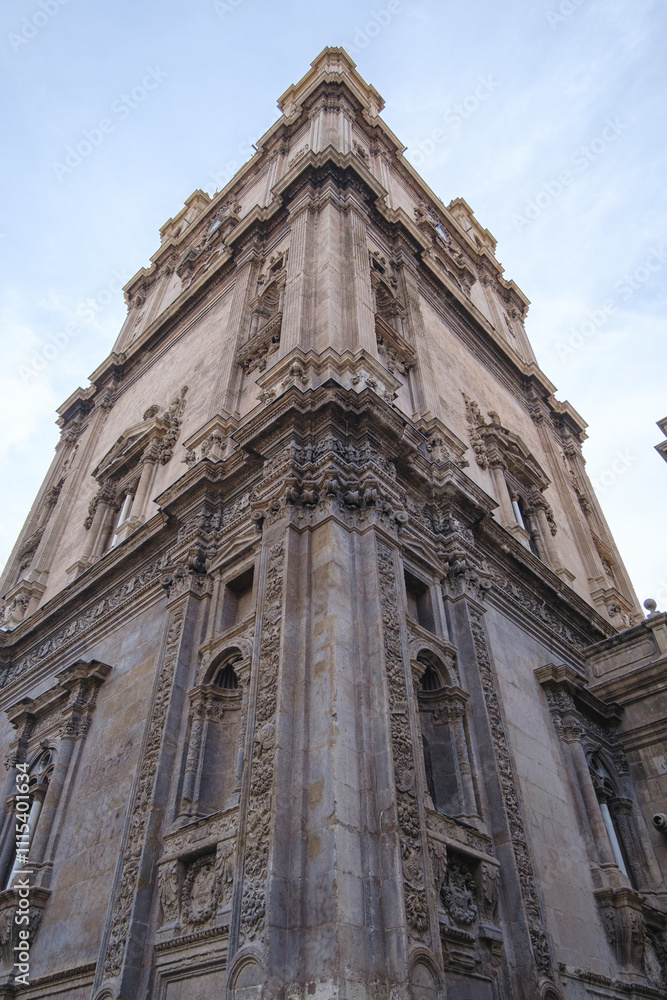 Tower of a Spanish cathedral Tower of a Spanish cathedral