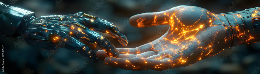 Fototapeta premium Futuristic Empathetic Collaboration Close-Up Macro Team High-Tech Office Innovative Support