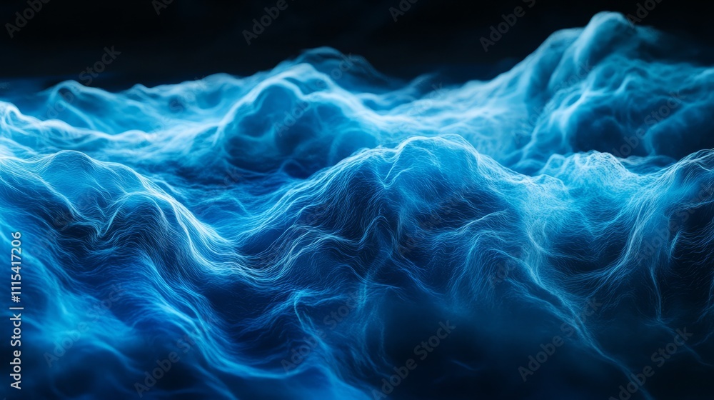 Fototapeta premium Wave-shaped lights