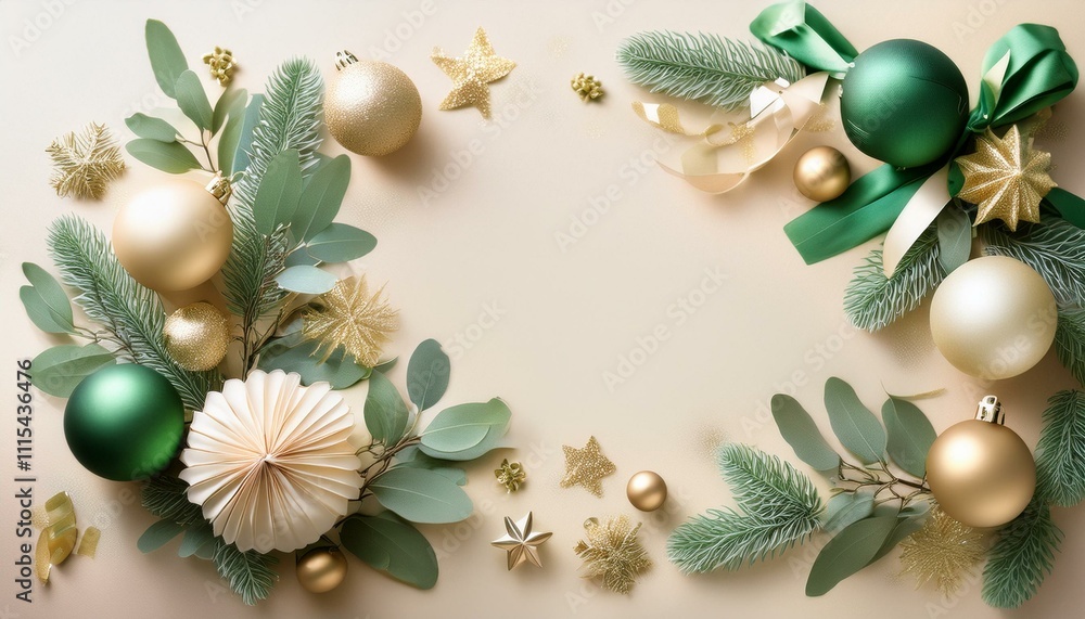 Jade Green and Cream Holiday Layout Jade Green and Cream Holiday Layout