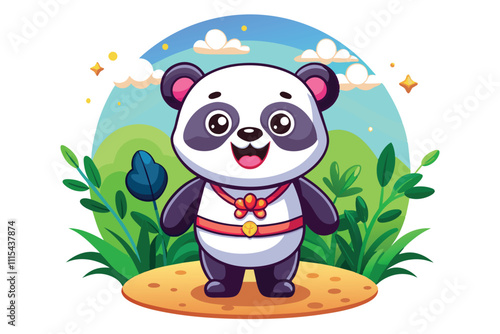 Cute Panda Painting