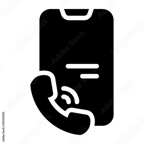 incoming call Solid icon