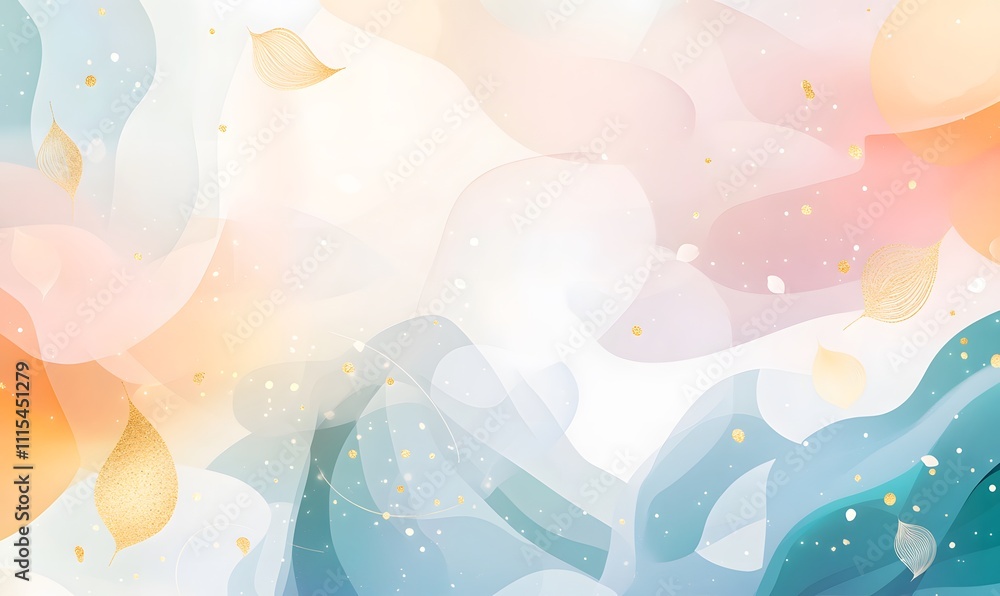 Fototapeta premium A soft pastel gradient background with abstract,generation AI