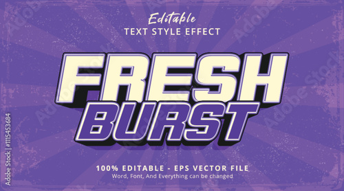 Fresh Burst Editable Text Effect