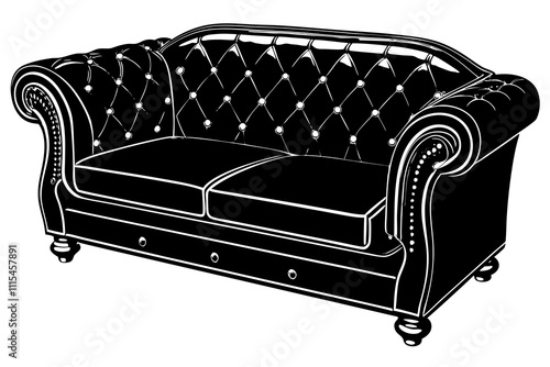 Beautiful elegance of the leather sofa fit luxury decoration rooms