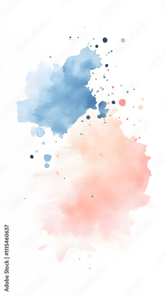 Obraz premium Watercolor abstract background. Hand drawn watercolor splash
