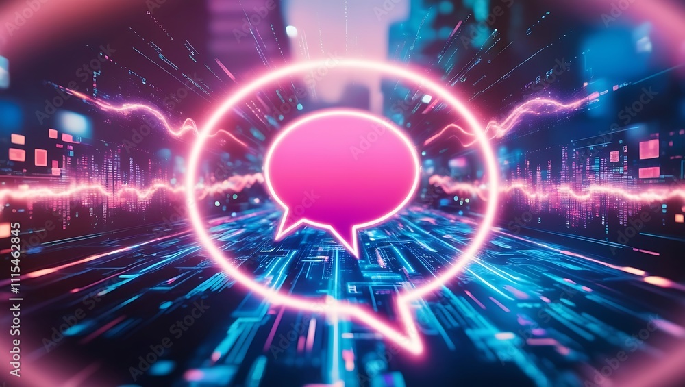 Obraz premium Ai tech background