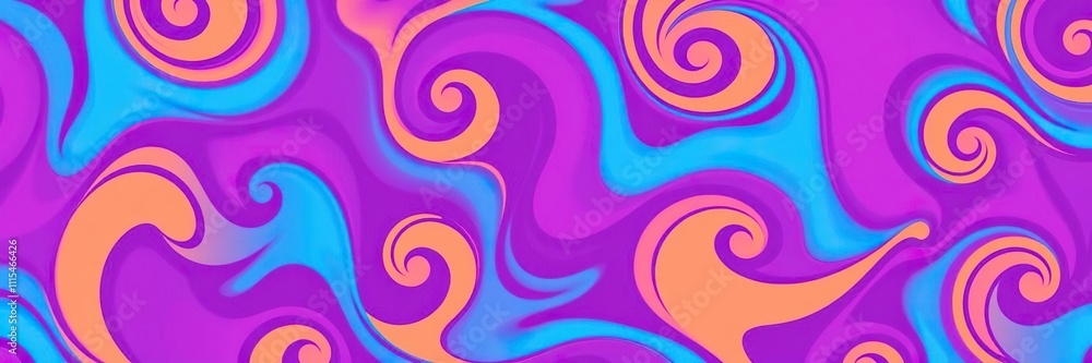 Fototapeta premium Colorful abstract swirl pattern background with vibrant hues of blue, pink, and purple, purple, decorative, colorful