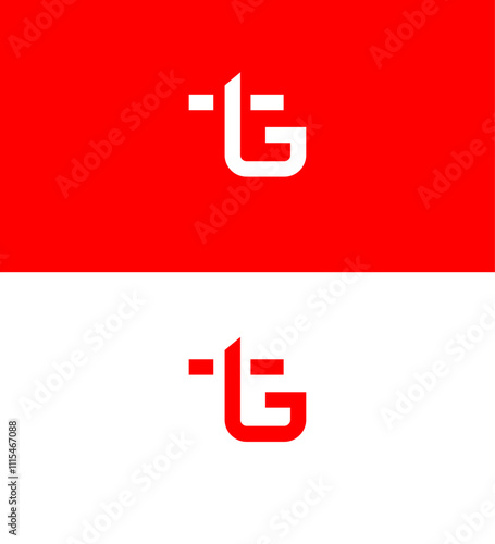 TG, GT Letter Logo Template