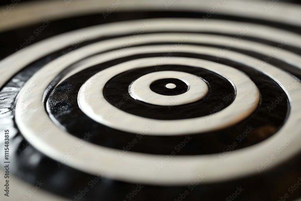 Mesmerizing Spiral of Contrasting Black and White Circles in Hypnotic Geometric Abstraction Mesmerizing Spiral of Contrasting Black and White Circles in Hypnotic Geometric Abstraction
