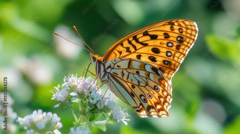 Obraz premium A Stunning Close-Up of a Butterfly on a Flower