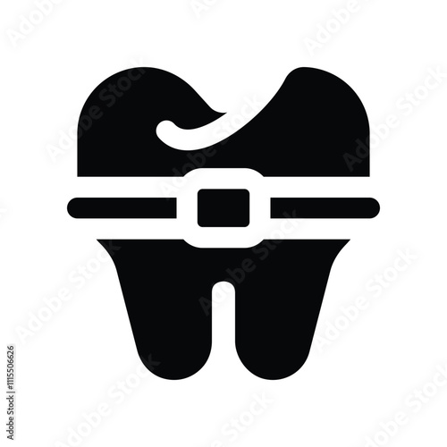 braces icon. vector glyph icon for your website, mobile, presentation, and logo design.