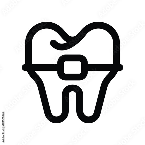 braces icon. vector line icon for your website, mobile, presentation, and logo design.