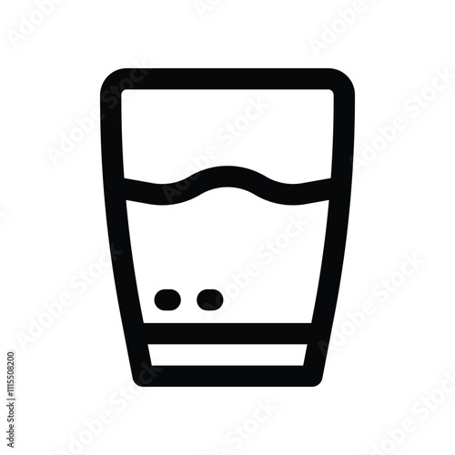 water icon. vector line icon for your website, mobile, presentation, and logo design.