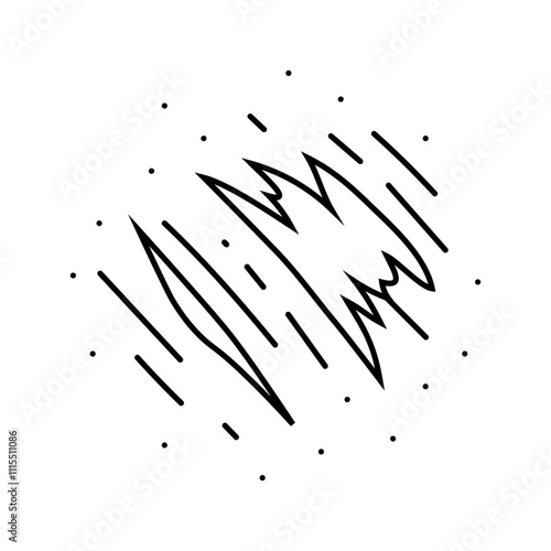 abrasions household injury accident line icon vector. abrasions household injury accident sign. isolated contour symbol black illustration