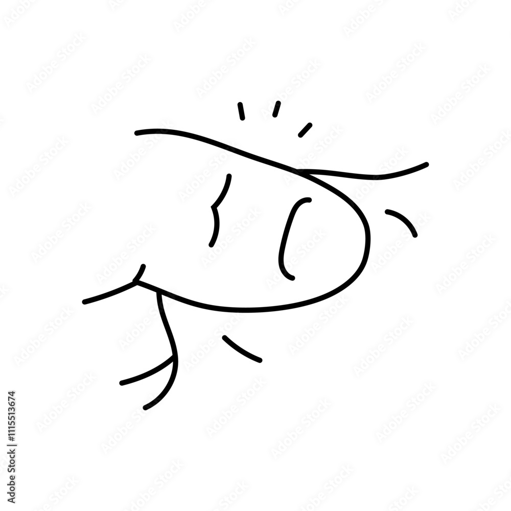 Fototapeta premium splinters household injury accident line icon vector. splinters household injury accident sign. isolated contour symbol black illustration