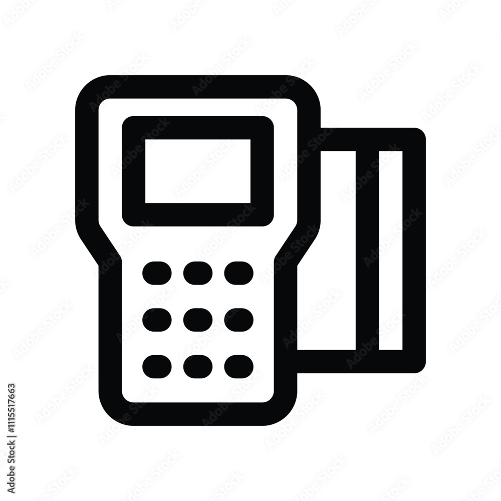 payment machine icon. vector line icon for your website, mobile, presentation, and logo design. payment machine icon. vector line icon for your website, mobile, presentation, and logo design.