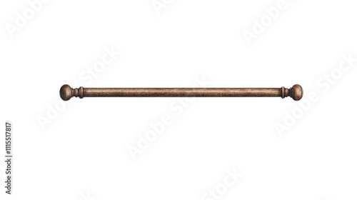 Decorative Bronze Curtain Rod with Elegant Finials for Home Decor