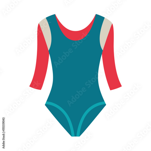 Colorful long sleeved leotard, clothing, transparent background 