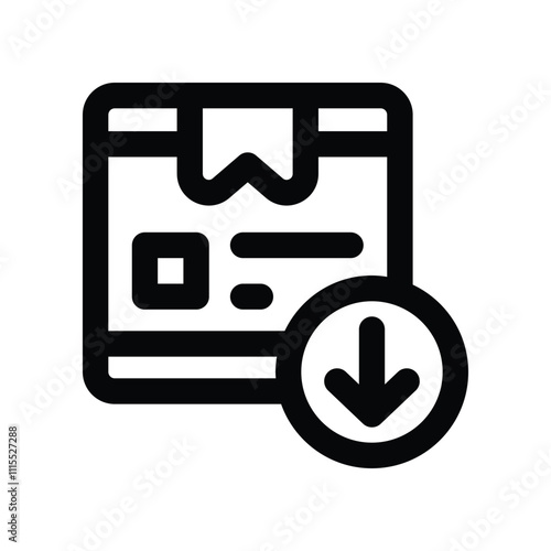 import icon. vector line icon for your website, mobile, presentation, and logo design.