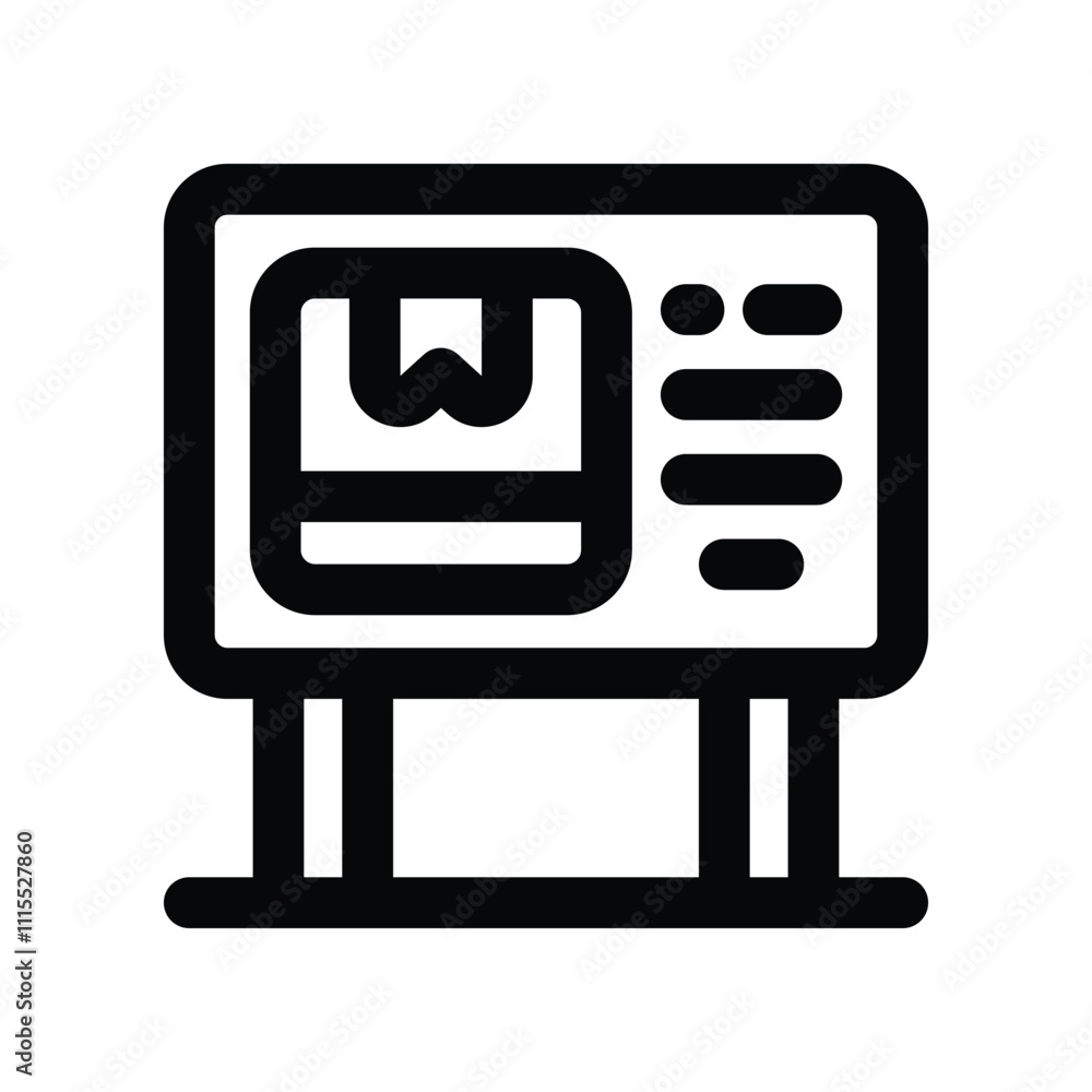advertising icon. vector line icon for your website, mobile, presentation, and logo design. advertising icon. vector line icon for your website, mobile, presentation, and logo design.
