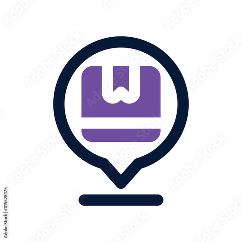 Free Download location icon. vector dual tone icon for your website, mobile, presentation, and logo design. - GFXLoad