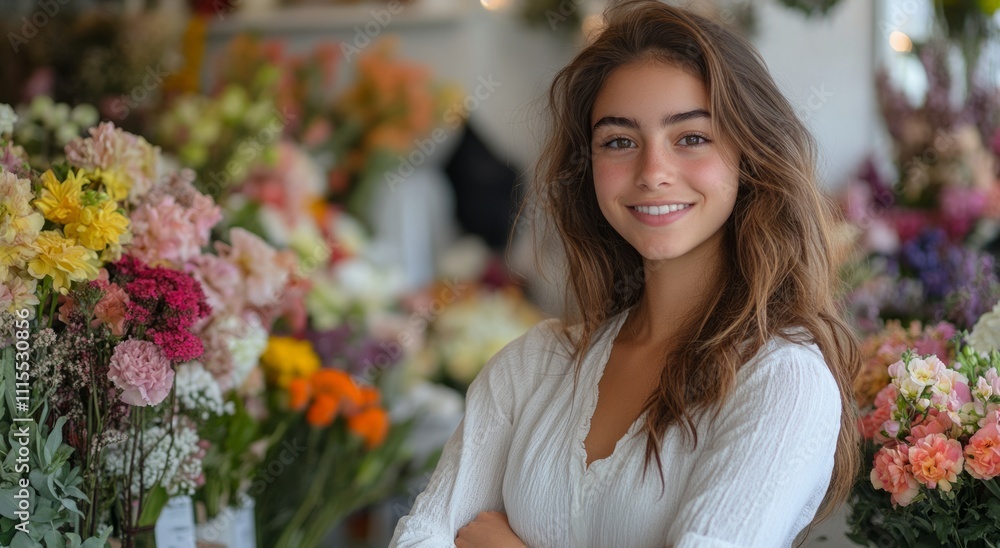Florist in Casual Outfit Florist in Casual Outfit