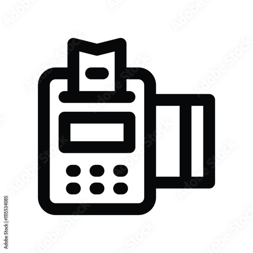 payment machine icon. vector line icon for your website, mobile, presentation, and logo design.