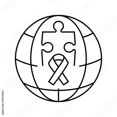 malaria world day line icon vector. malaria world day sign. isolated contour symbol black illustration