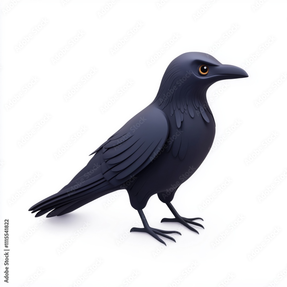 Fototapeta premium Witches Theme Icon Raven