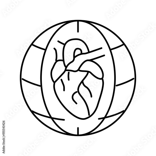womens international day line icon vector. womens international day sign. isolated contour symbol black illustration