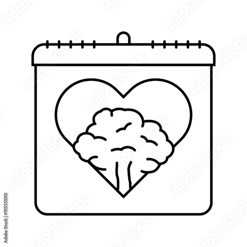 forests international day line icon vector. forests international day sign. isolated contour symbol black illustration