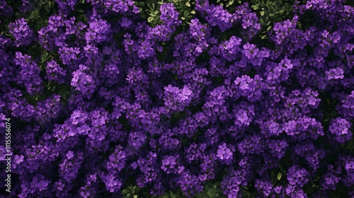 A bunch of purple flowers in a field. Suitable for nature and spring concepts