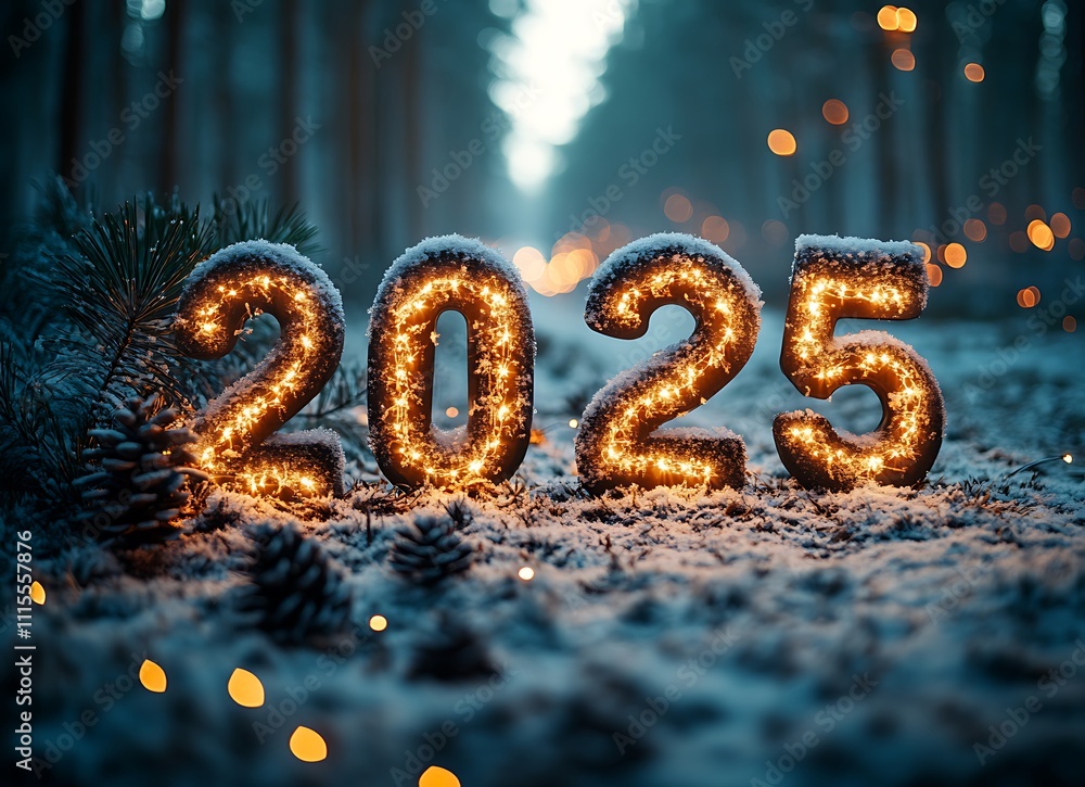 A 2025 With Lights On It
A 2025 With Lights On It