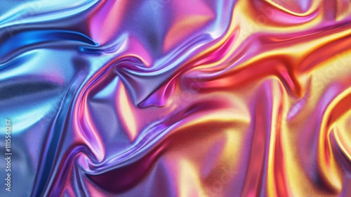 Wallpaper Mural Holographic rainbow foil iridescent texture creating stunning visual effects Torontodigital.ca