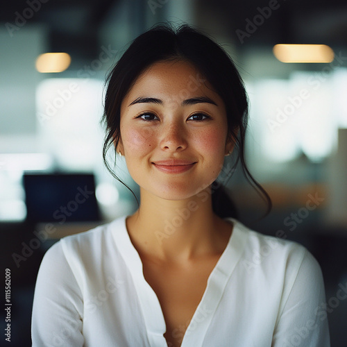 portrait of a smiling businesswoman