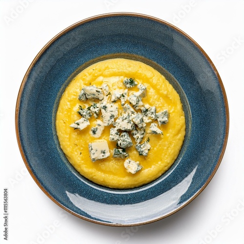 polenta gorgonzola italian food, AI generated photo