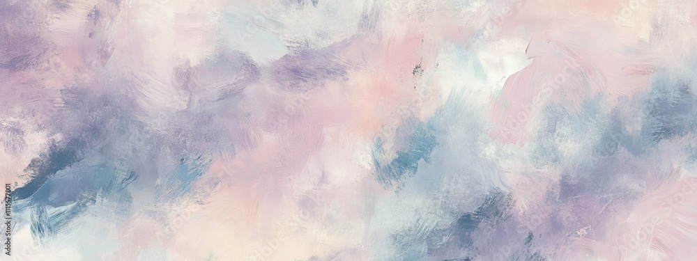 Obraz premium A dreamy watercolor-themed wallpaper with flowing brushstrokes in pastel pinks, blues, and purples, creating a soft and calming atmosphere, designed in a seamless pattern for a timeless look 