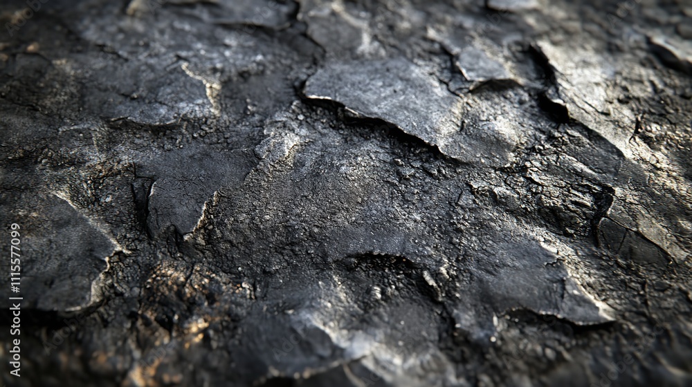 Fototapeta premium Black soil texture