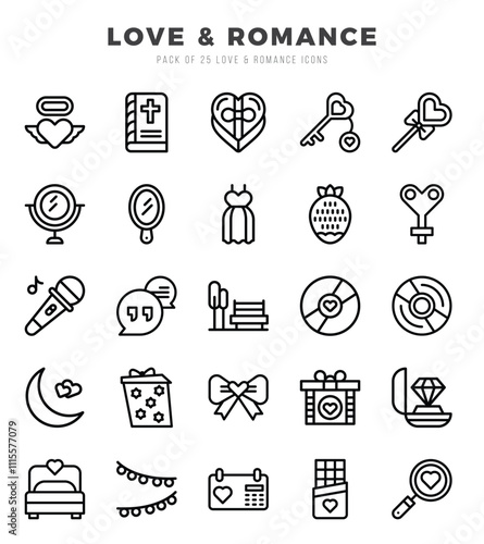 Love & Romance Icon Bundle 25 Icons for Websites and Apps