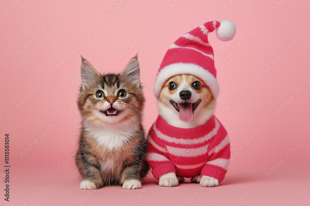 On very happy and special days, cats and dogs are more excited. Make cute cards for Christmas, Halloween, New Year, and Valentine's Day. On very happy and special days, cats and dogs are more excited. Make cute cards for Christmas, Halloween, New Year, and Valentine's Day.