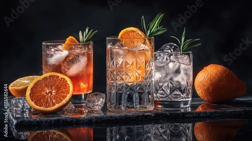 The Refreshing Citrus Cocktail Display