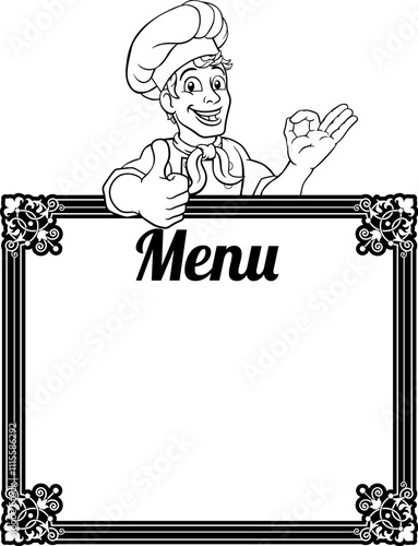 A chef cook or baker man ca...